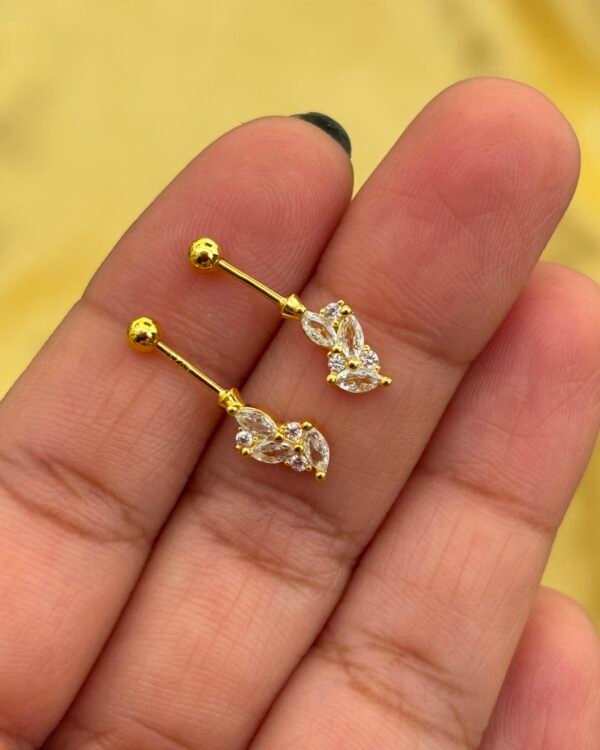 92.5 Silver gold polish climber ball screw bugadi