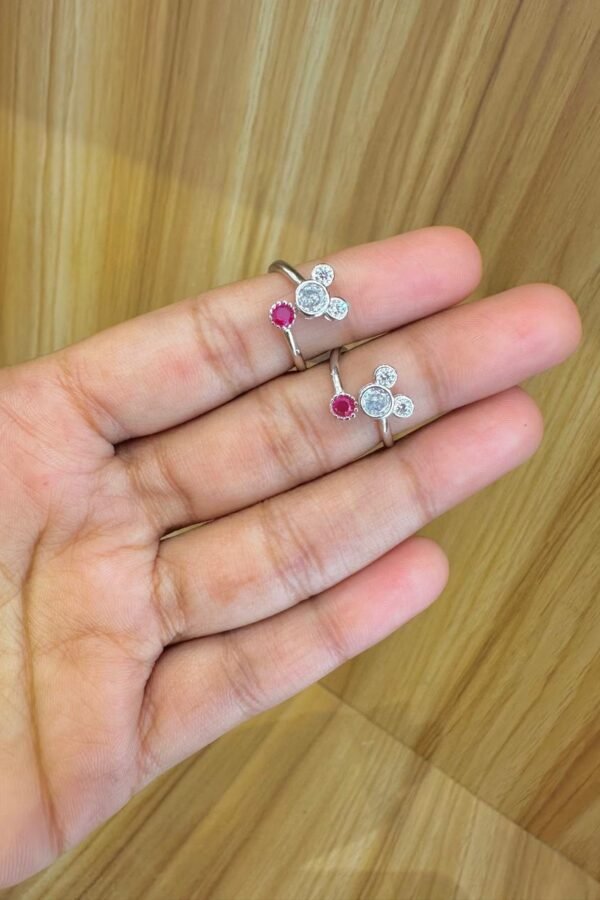 92.silver teddy adjustable toe rings