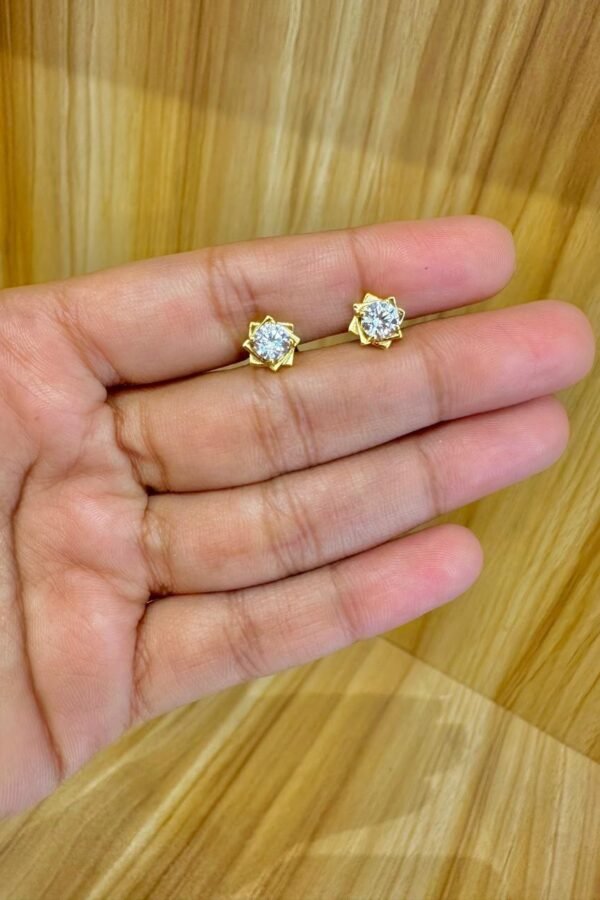 92.5 silver diamond finish studs