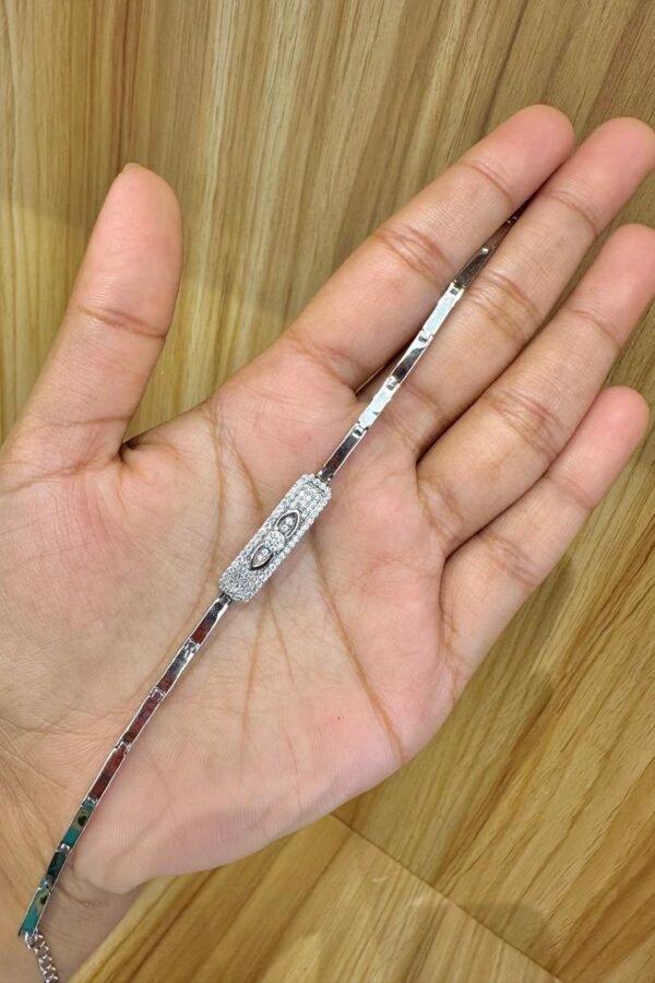 92.5 Silver a sleek and sophisticated adjustable bracelet