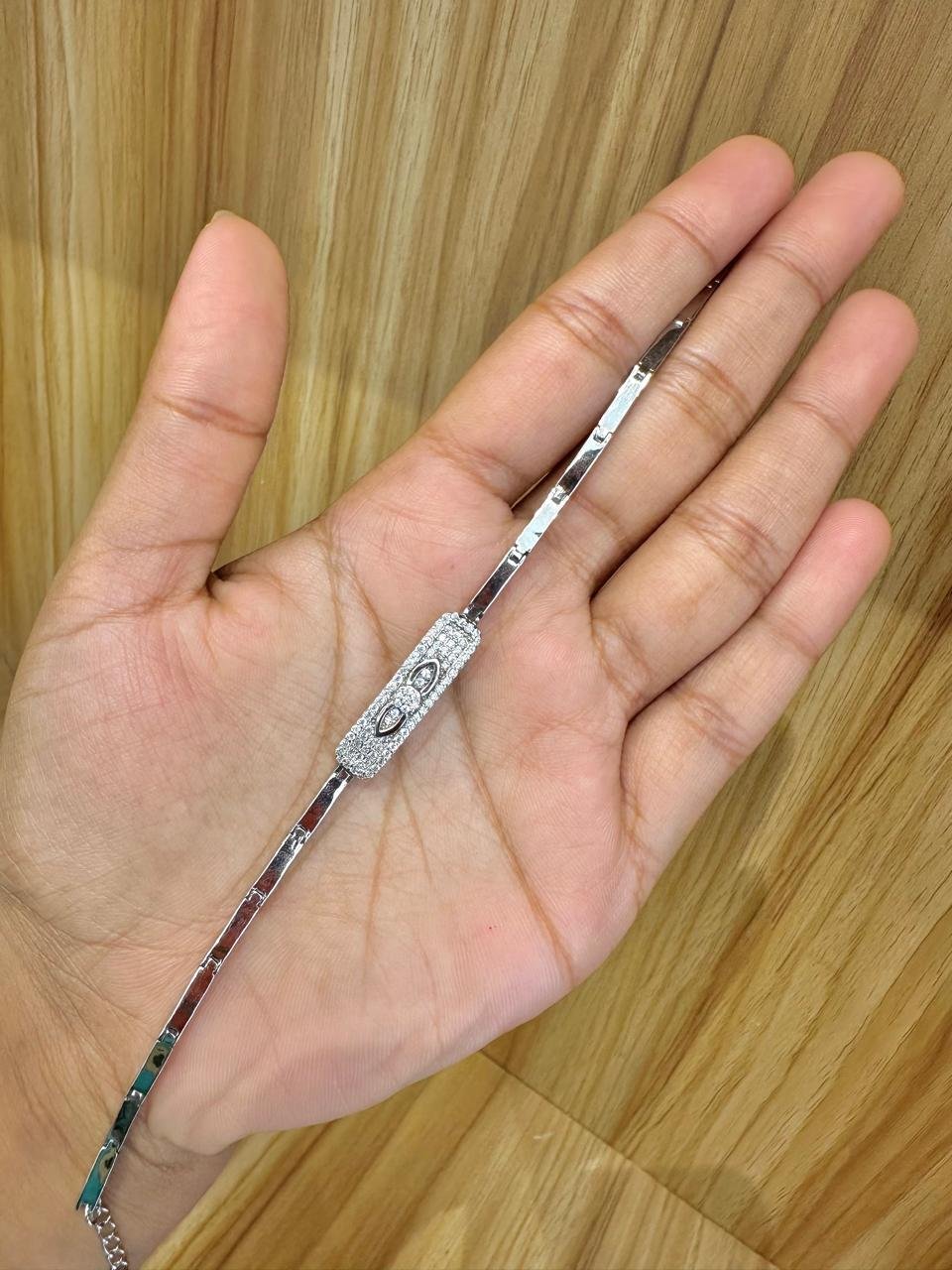 92.5 Silver a sleek and sophisticated adjustable bracelet