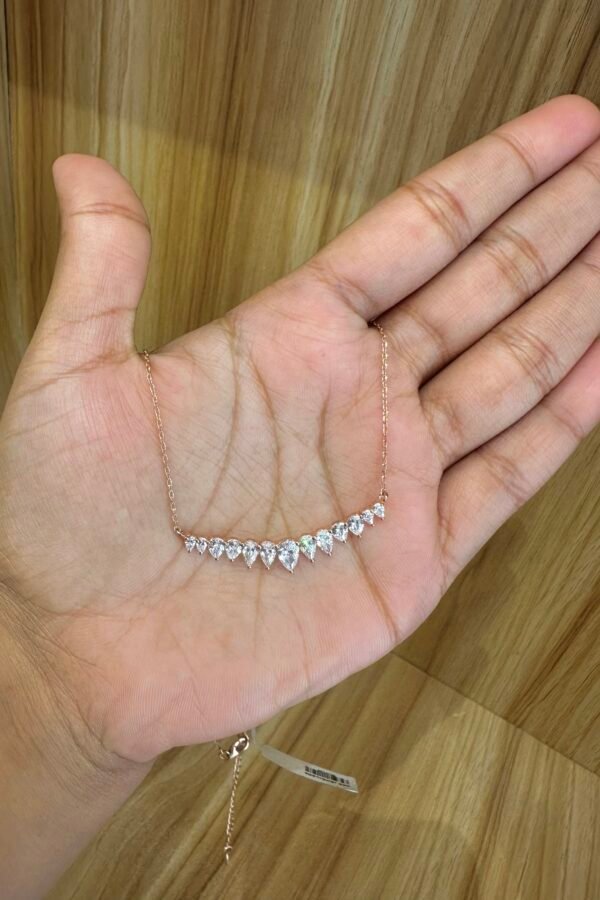 92.5 Silver Light Weight Chain – Rose Gold Polish