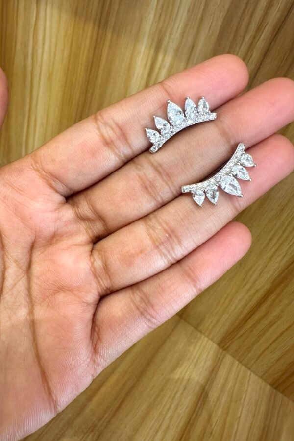 92.5 silver angel wings ear cuff