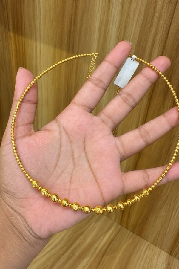 92.5 Silver Gold plated Kanti with adjustable back chain