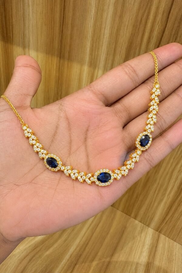 92.5 Silver Gold plated Diamond replica Chain