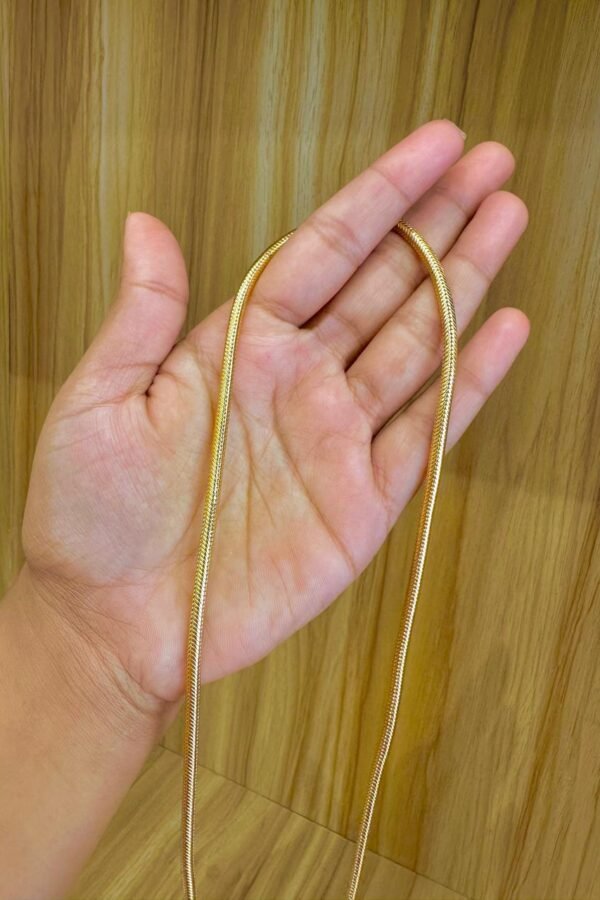 92.5 Silver Gold Product Plain 24 inches long chain