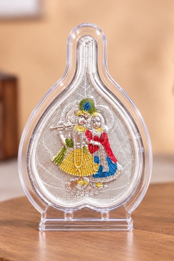 Pure 999 Radha Krishna Idol Frame