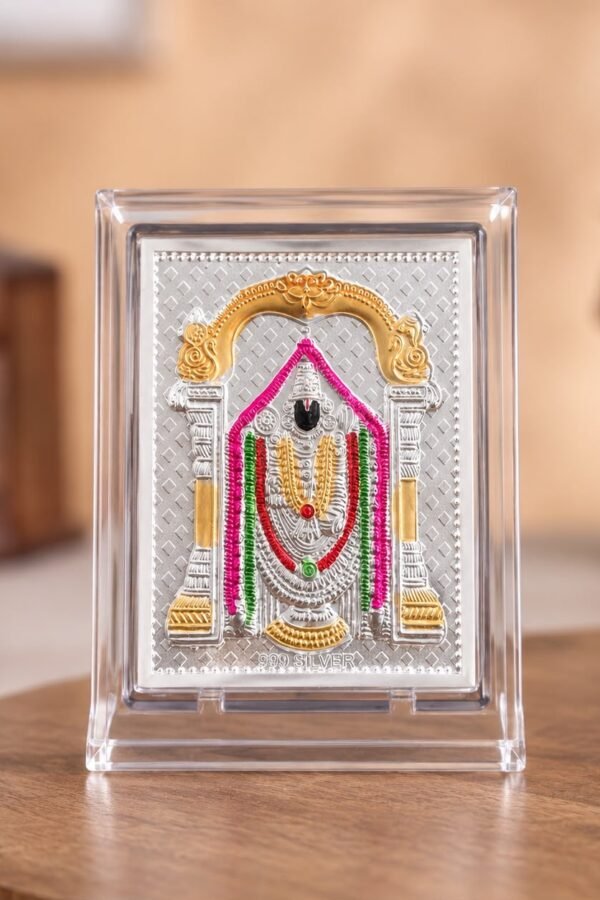 Pure 999 Silver Balaji idol Frame